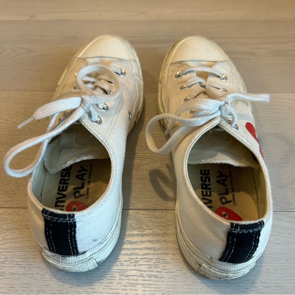 Converse Comme Des Garçons PLAY Low-Top Sneakers Women’s Size 6 - Picture 6 of 12